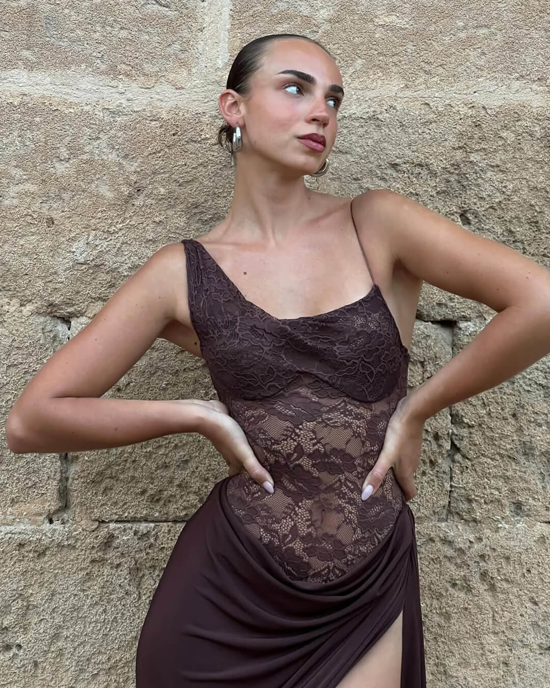 Lumera | Vestido Largo Asimétrico Drapeado