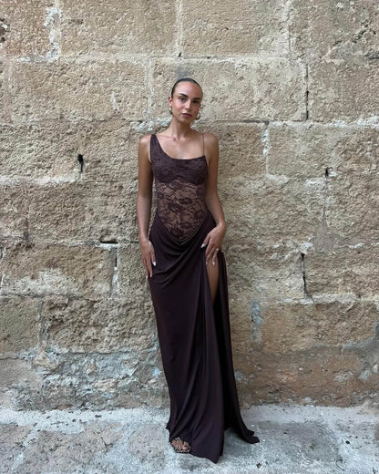 Lumera | Vestido Largo Asimétrico Drapeado