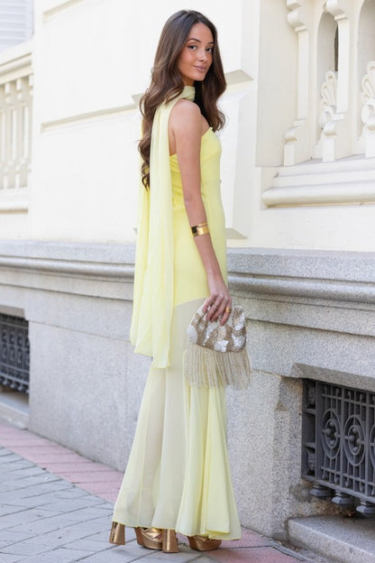 Enisa | Vestido Largo Elegante Sin Tirantes